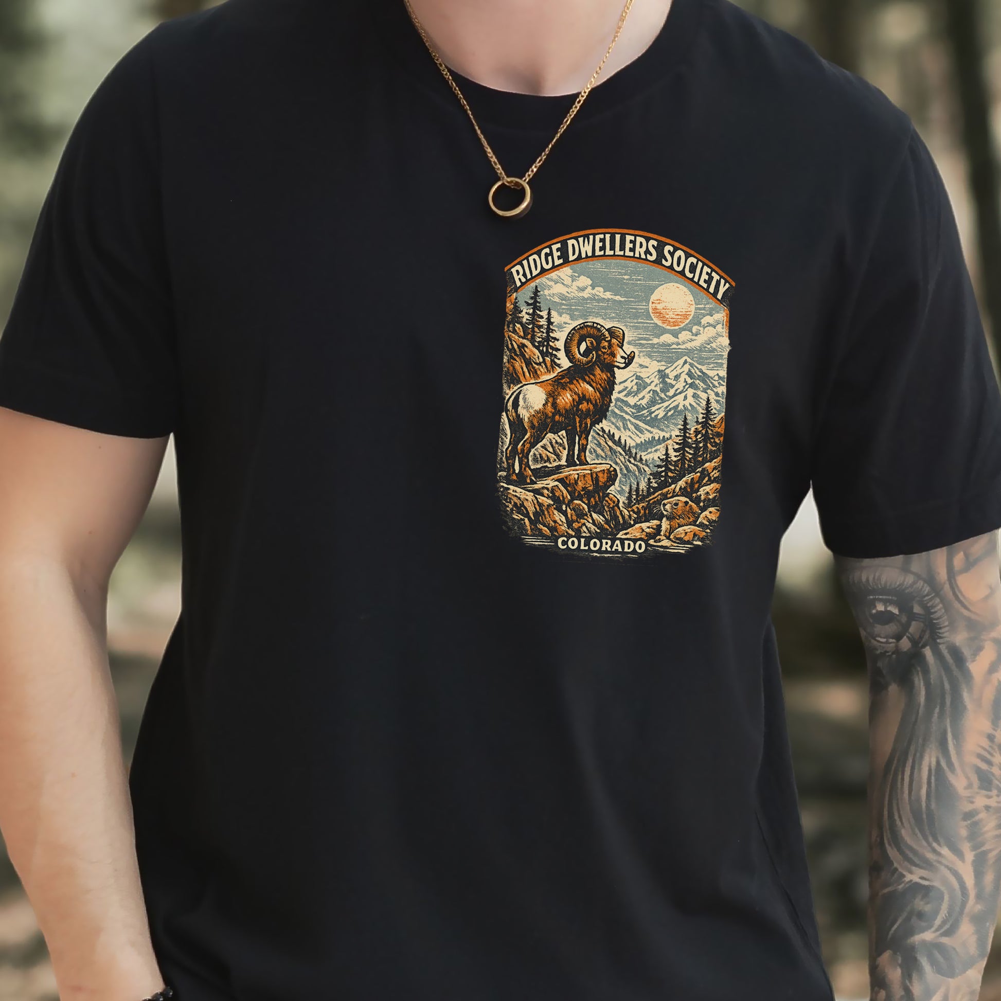 Colorado Bighorn Ram Shirt – Ridge Dwellers Society T-Shirt