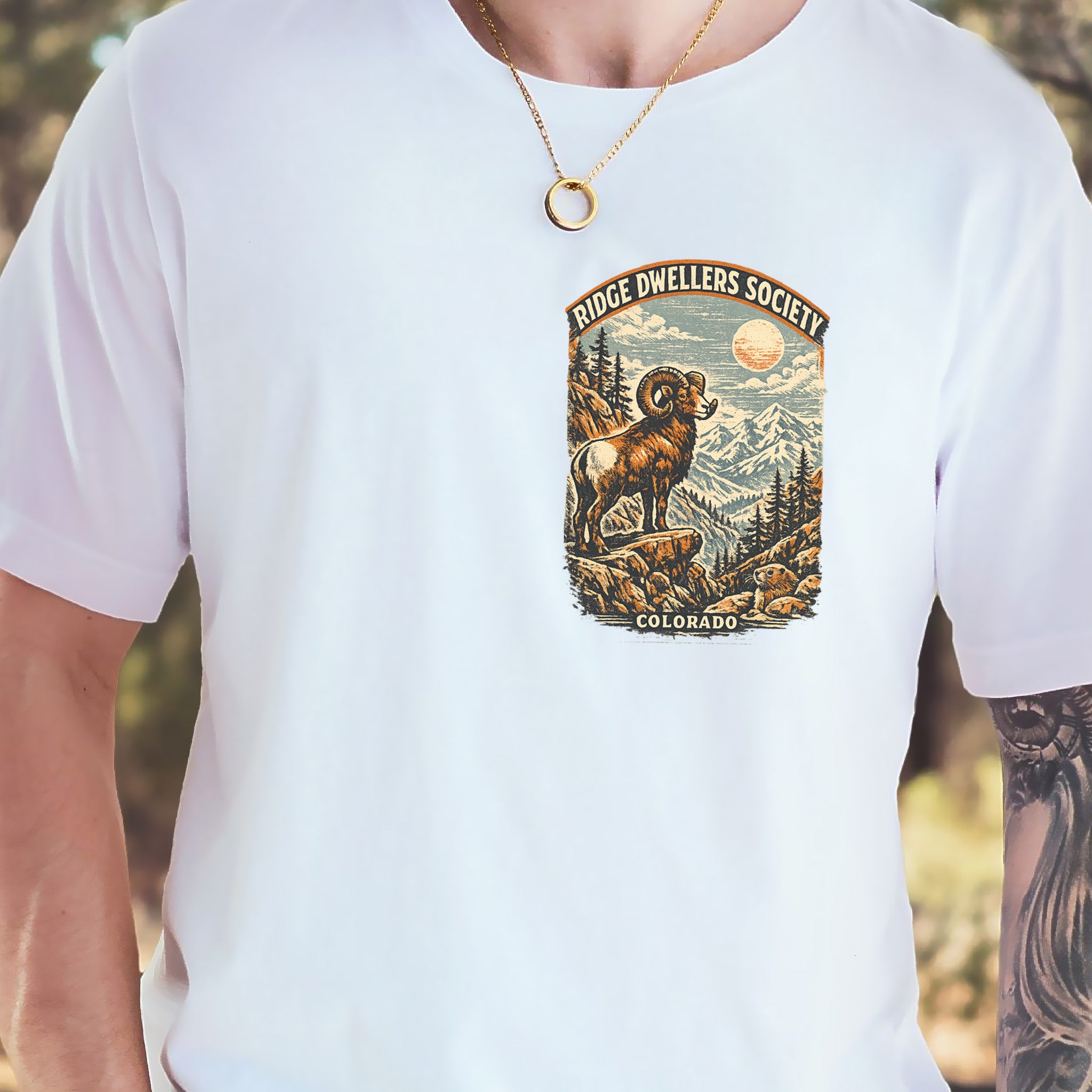 Colorado Bighorn Ram Shirt – Ridge Dwellers Society T-Shirt