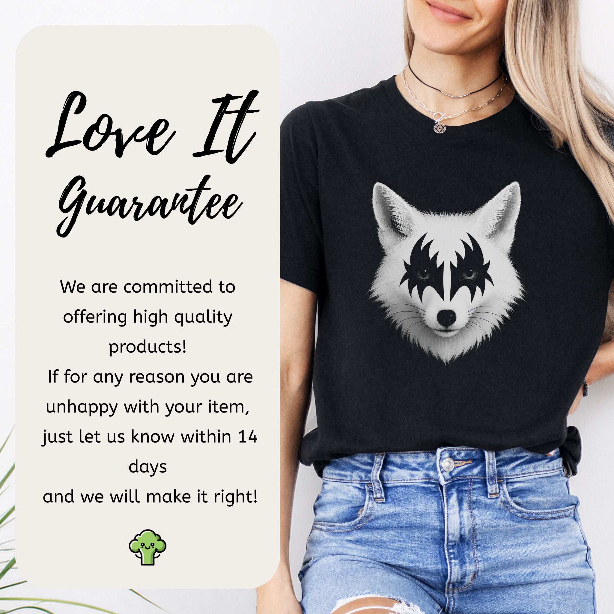 Rock’n’Fox T-Shirt – Gothic Metal Forest Vibes Tee