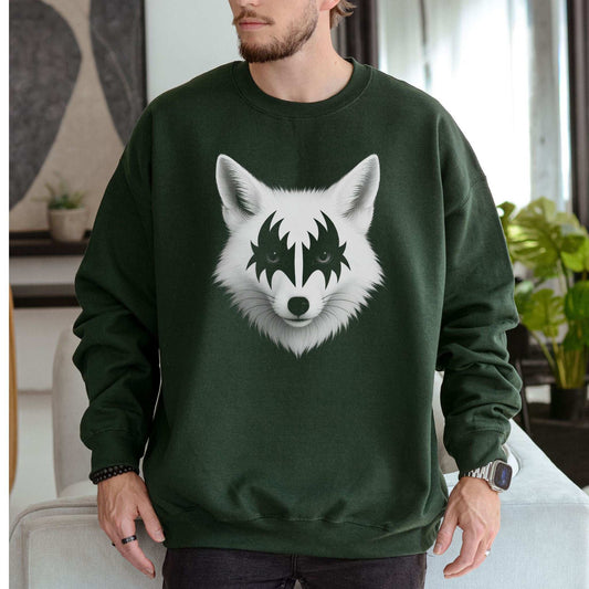 Rock’n’Fox Sweatshirt – Gothic Metal Forest Vibes Power Look