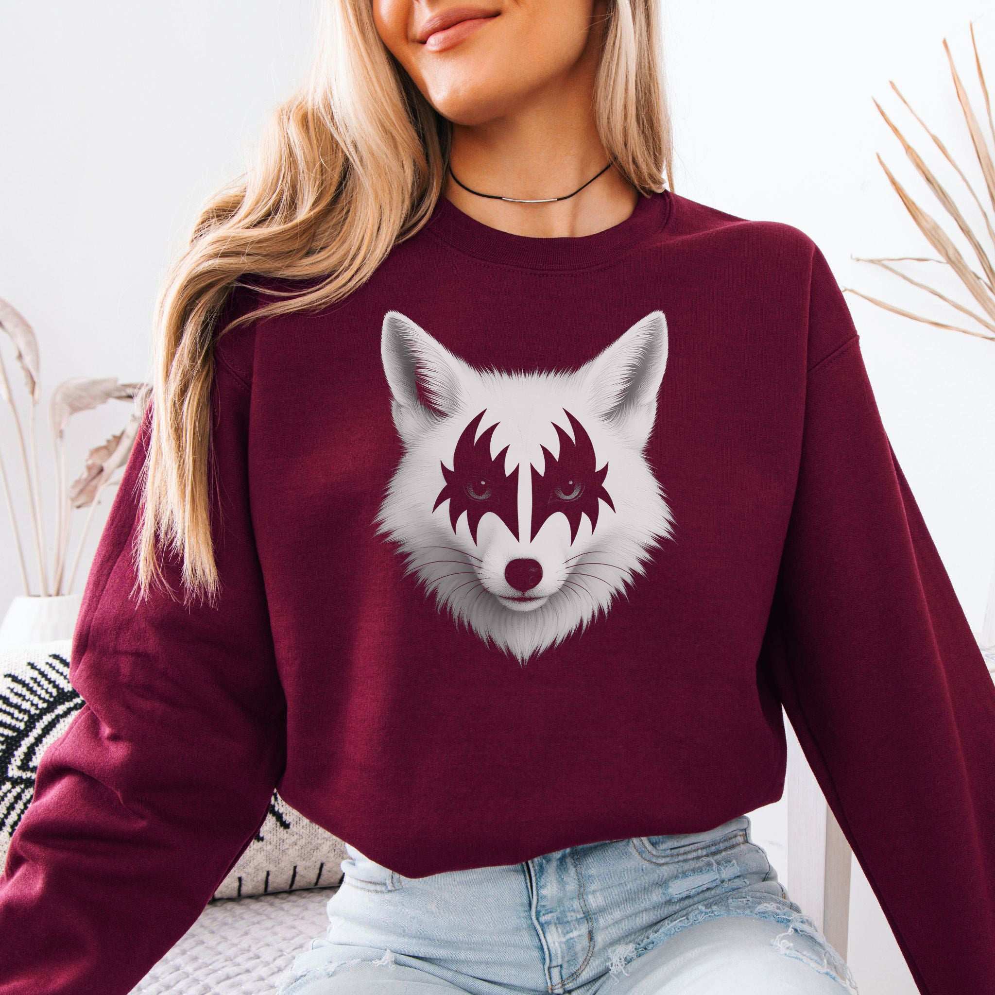 Rock’n’Fox Sweatshirt – Gothic Metal Forest Vibes Power Look