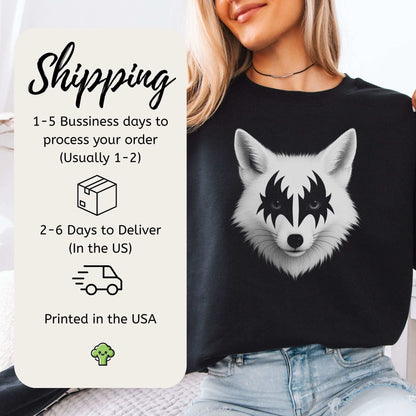 Rock’n’Fox Sweatshirt – Gothic Metal Forest Vibes Power Look