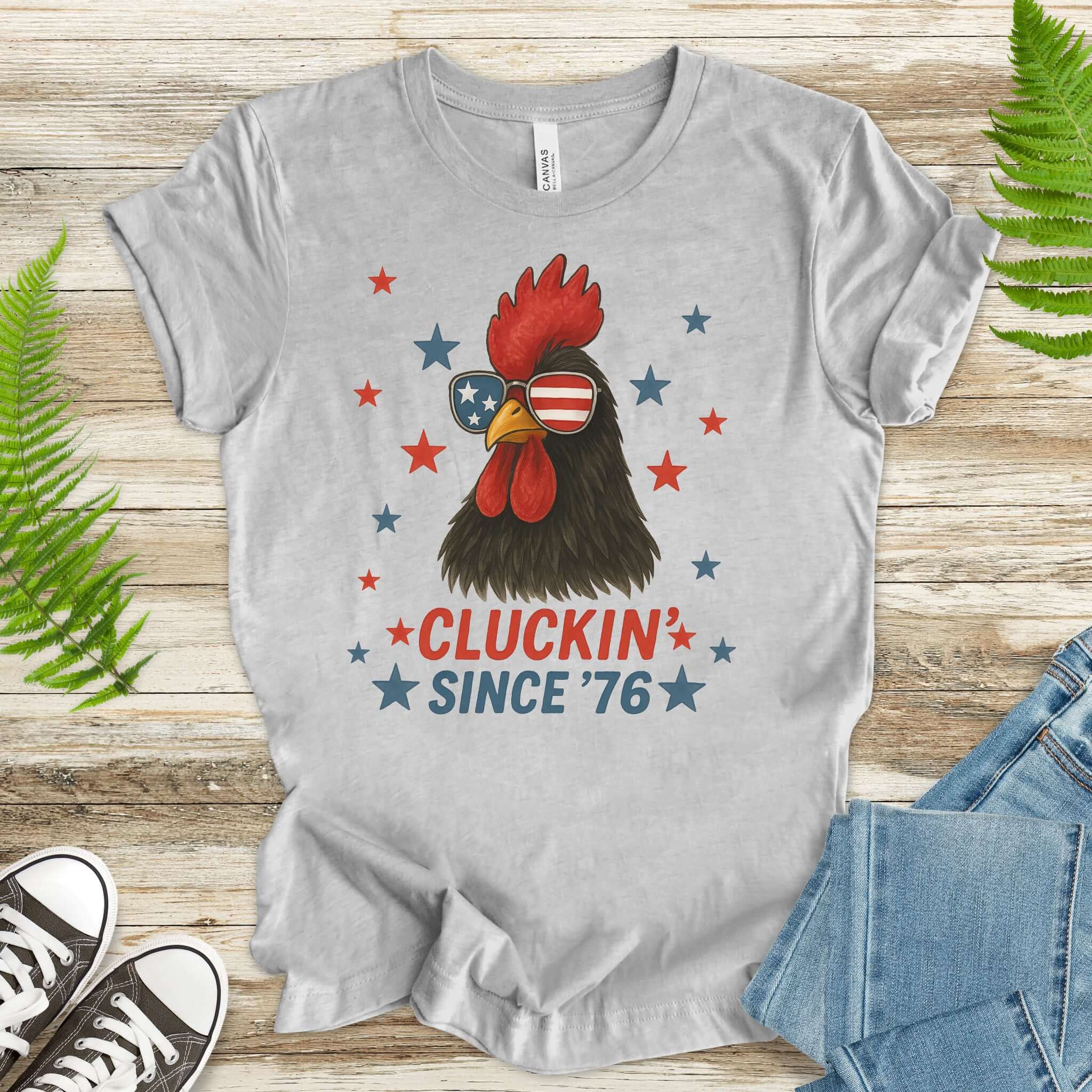 Cool Rooster 4th of July T-Shirt – USA Patriotic Tee