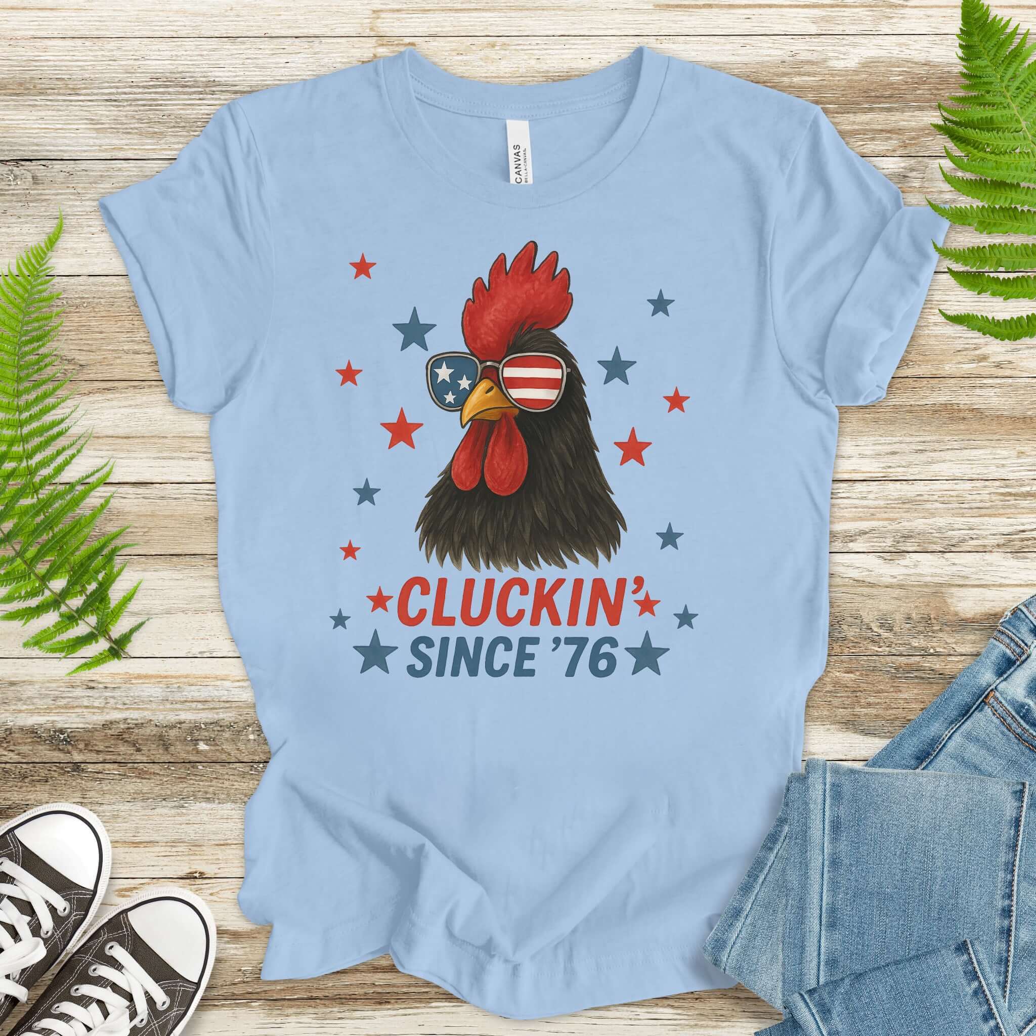Cool Rooster 4th of July T-Shirt – USA Patriotic Tee