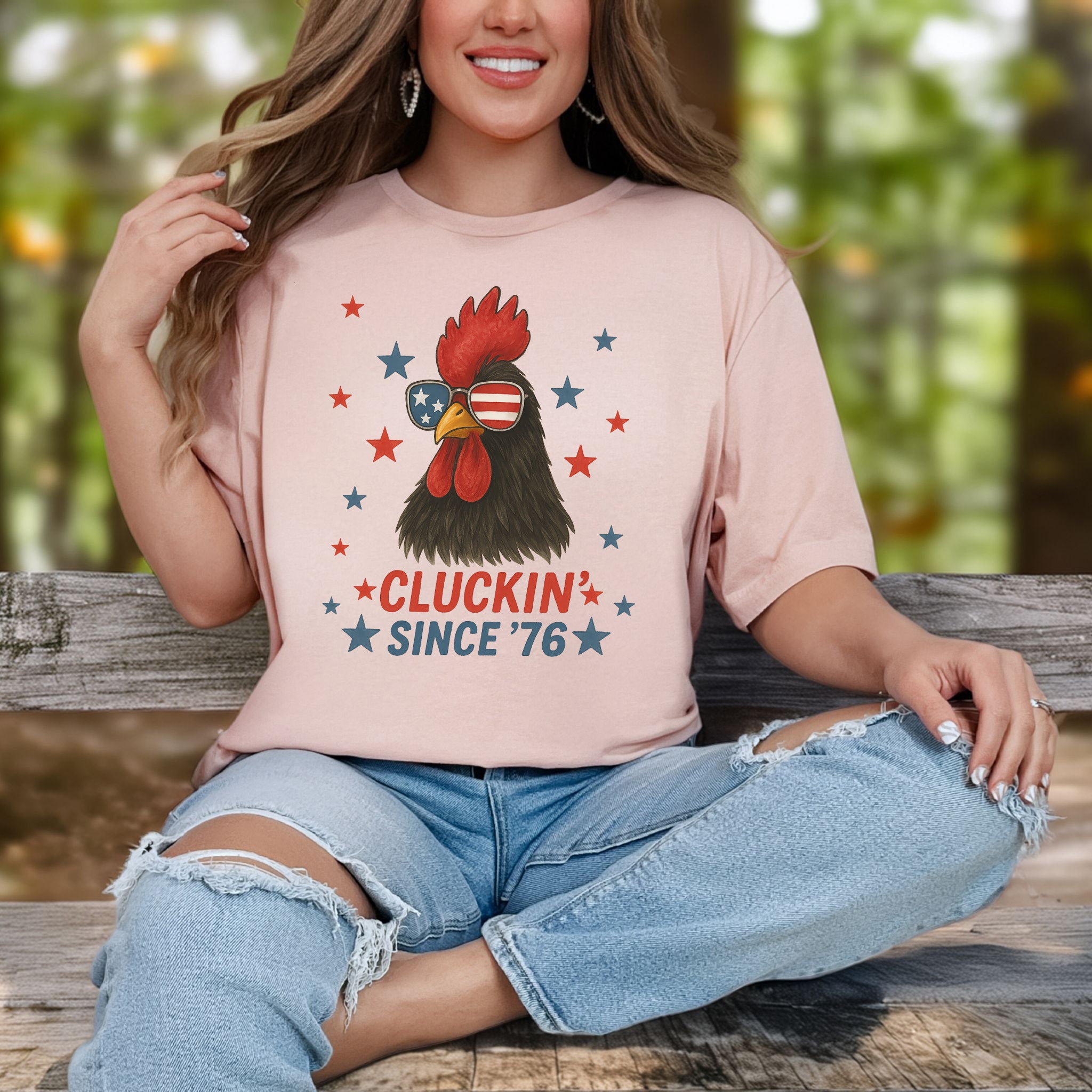 Cool Rooster 4th of July T-Shirt – USA Patriotic Tee