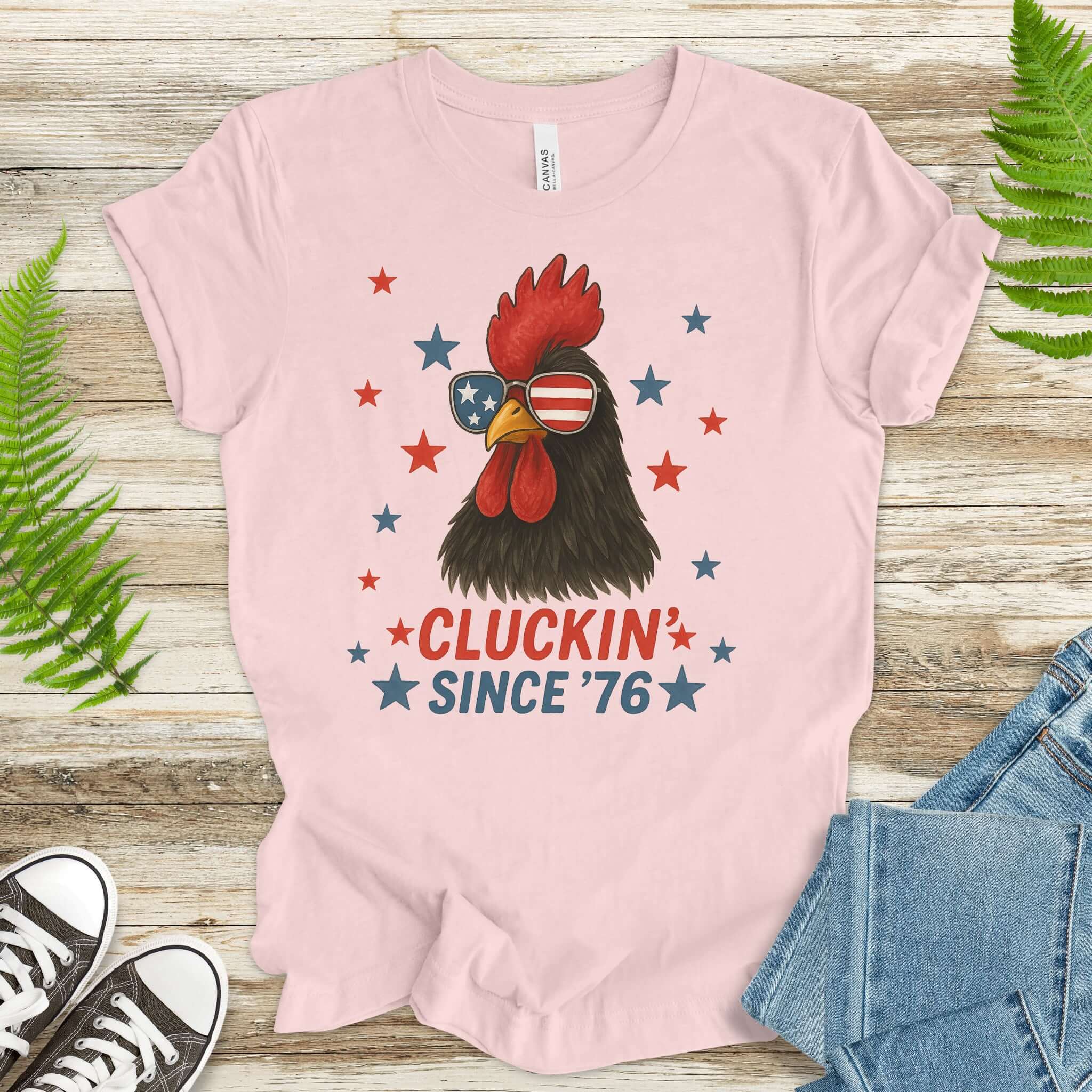 Cool Rooster 4th of July T-Shirt – USA Patriotic Tee