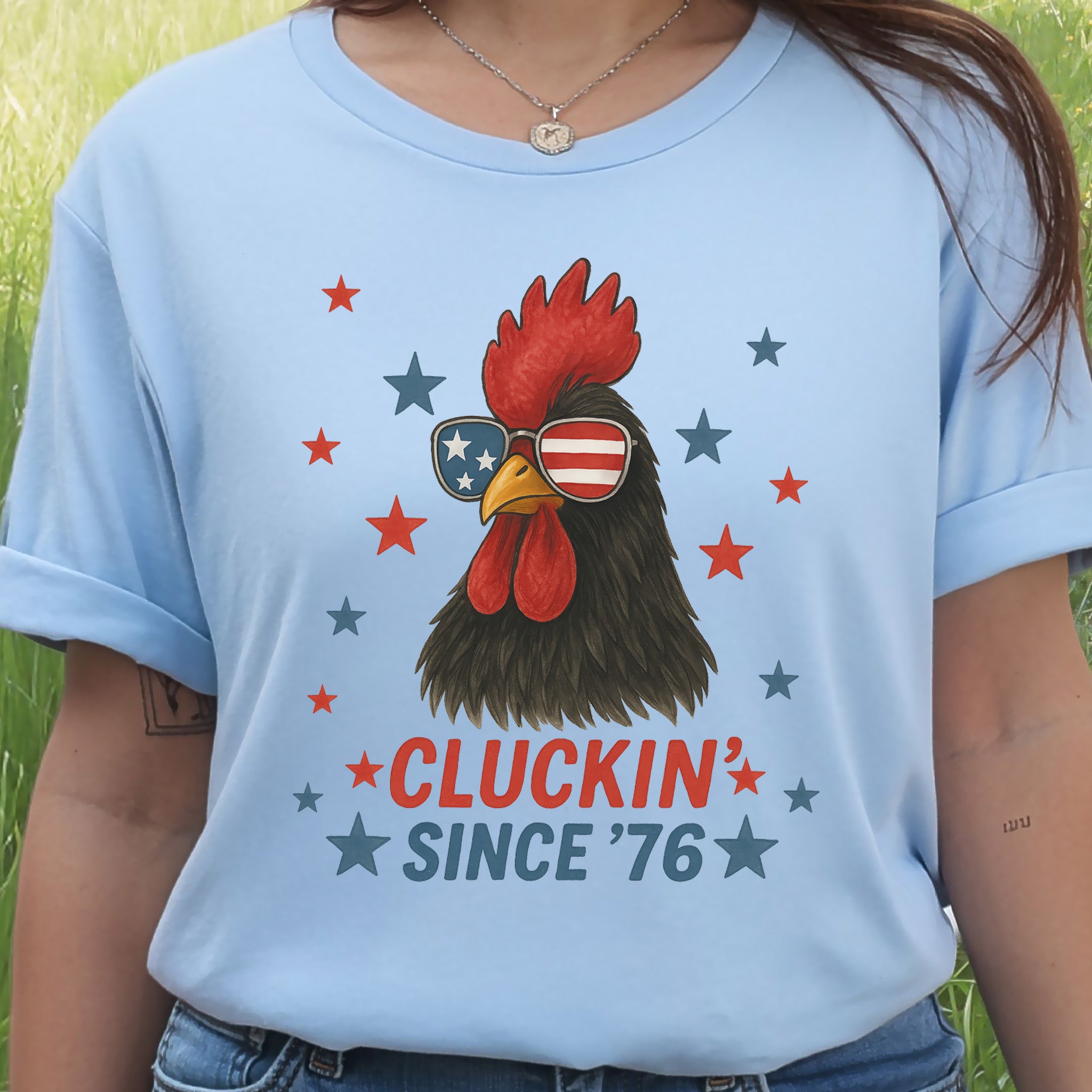 Cool Rooster 4th of July T-Shirt – USA Patriotic Tee