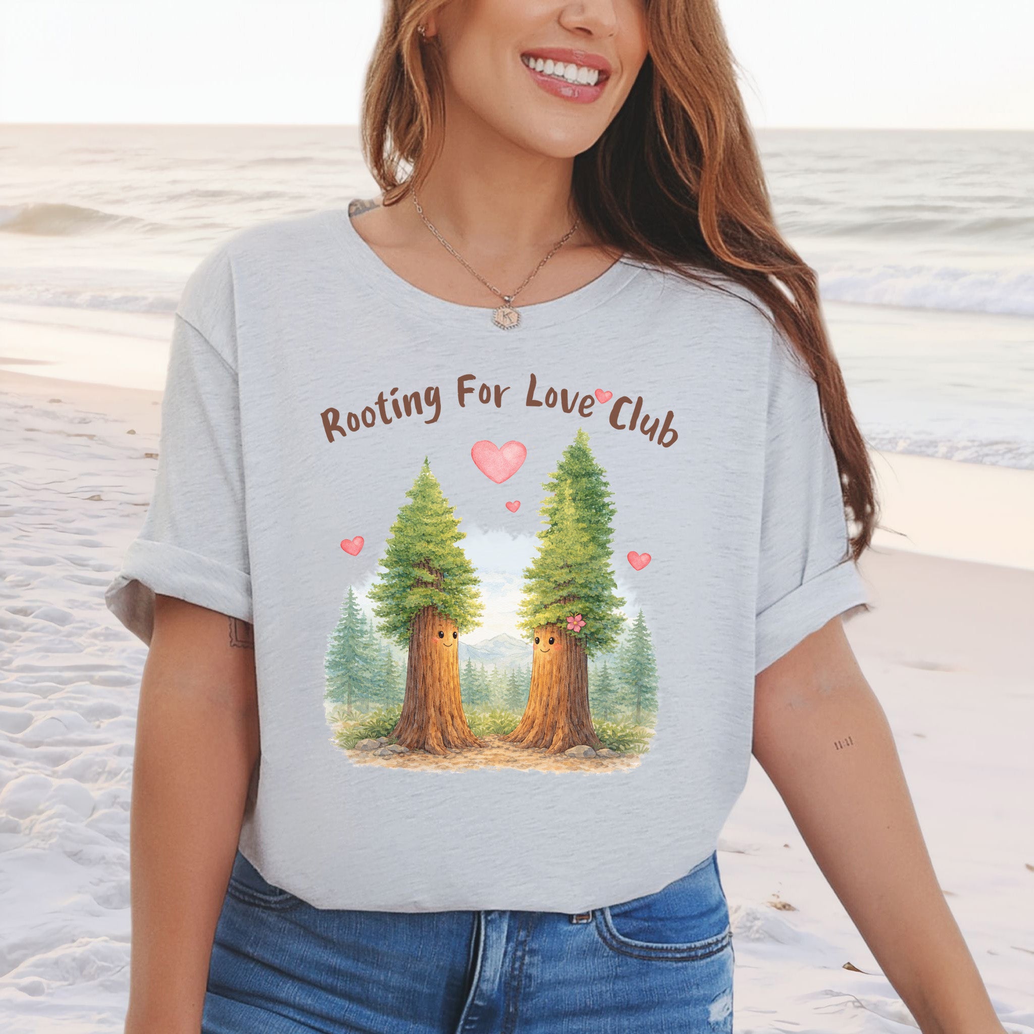 Rooting For Love Club – Cute Tree Couple Botanical Shirt