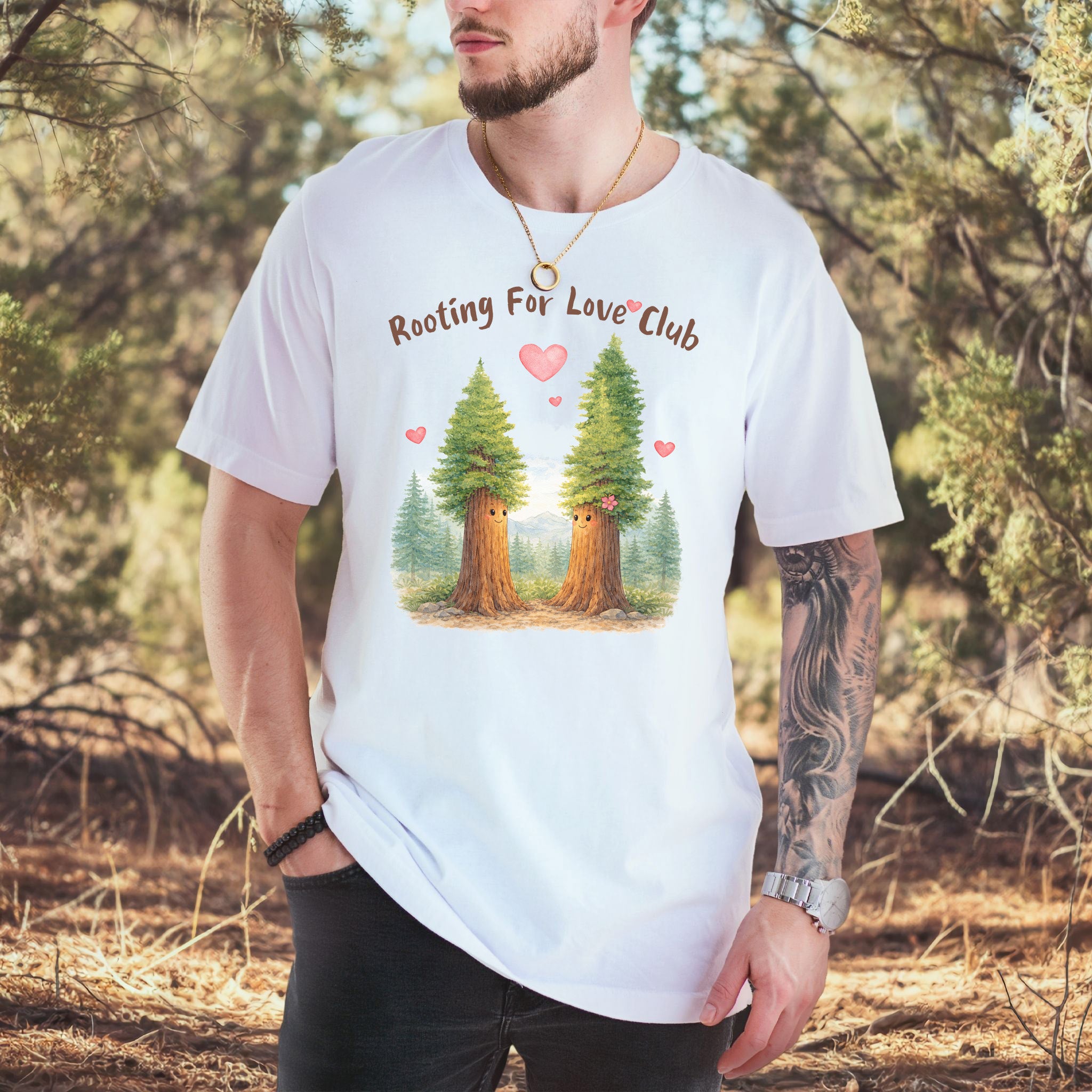 Rooting For Love Club – Cute Tree Couple Botanical Shirt