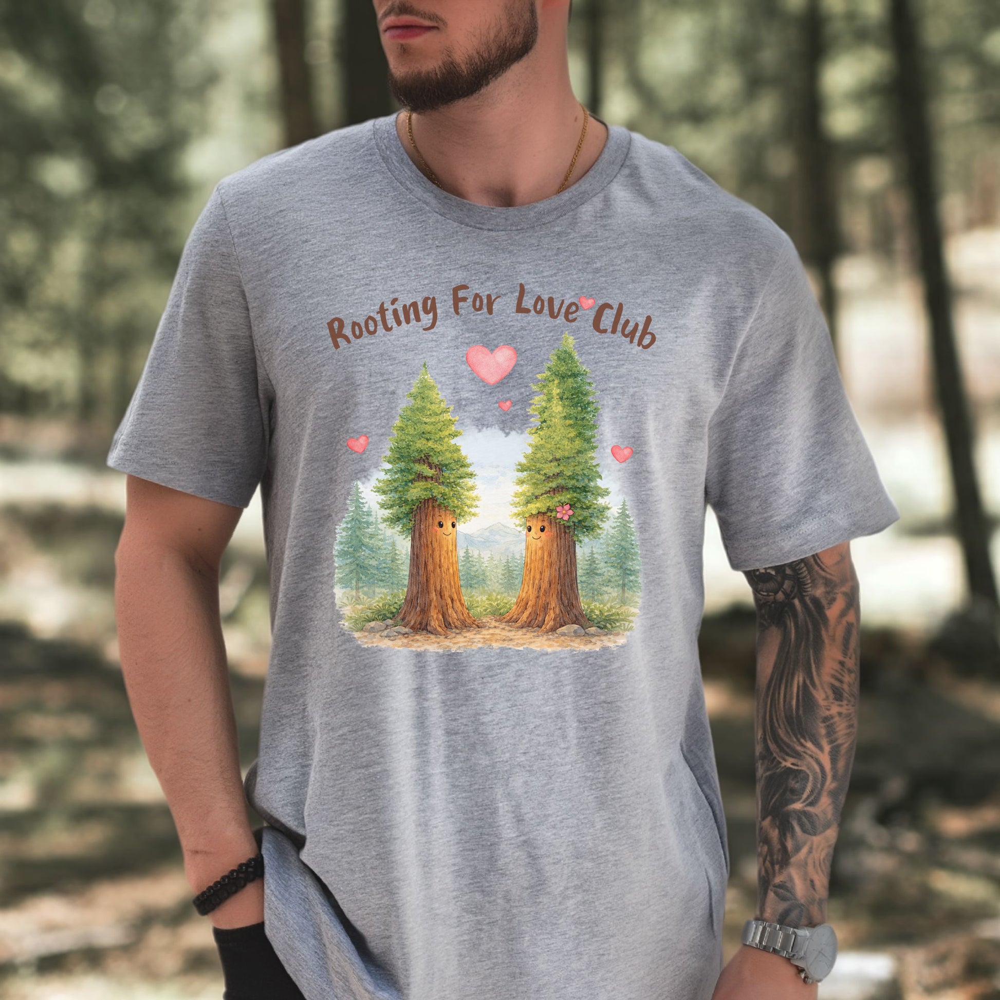 Rooting For Love Club – Cute Tree Couple Botanical Shirt
