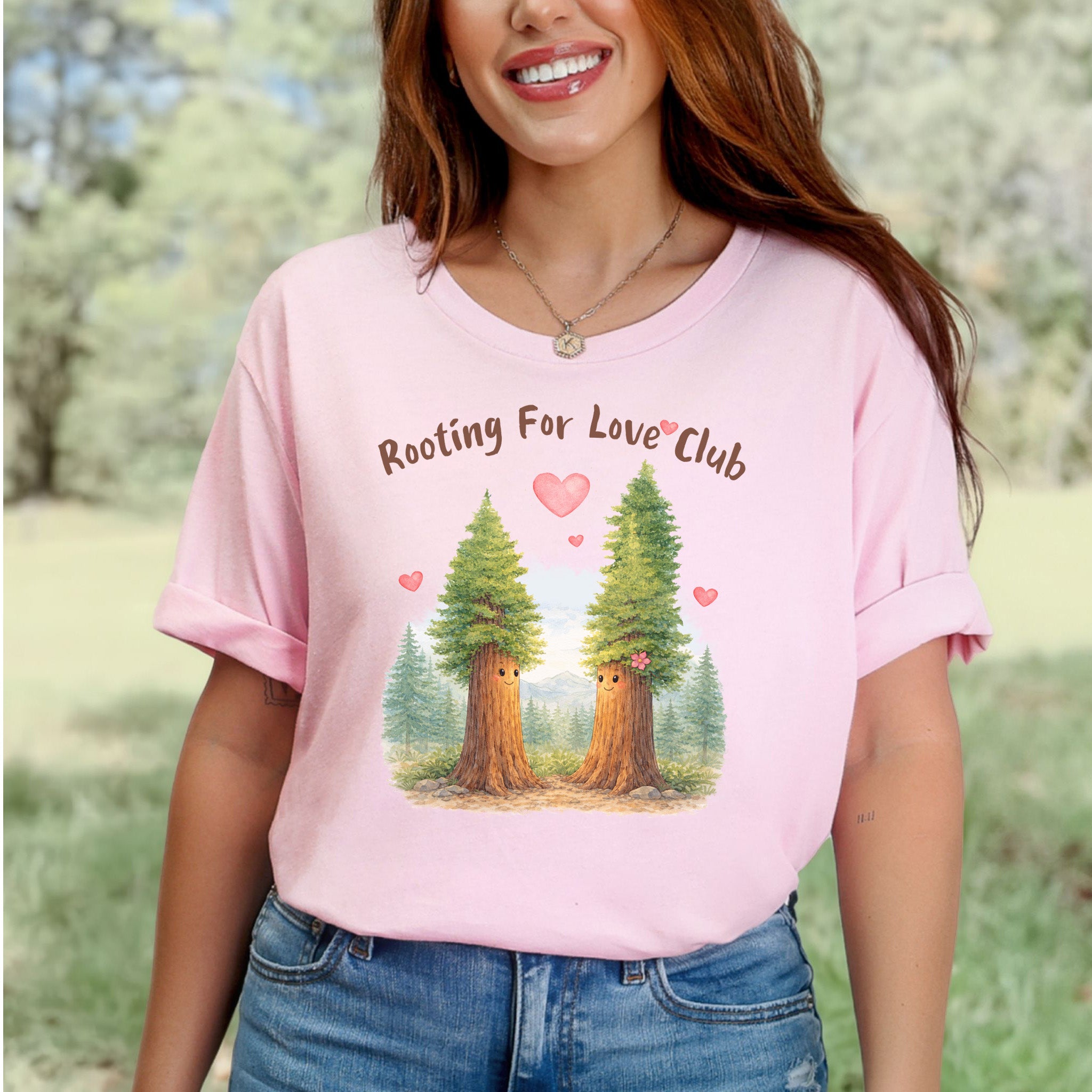 Rooting For Love Club – Cute Tree Couple Botanical Shirt