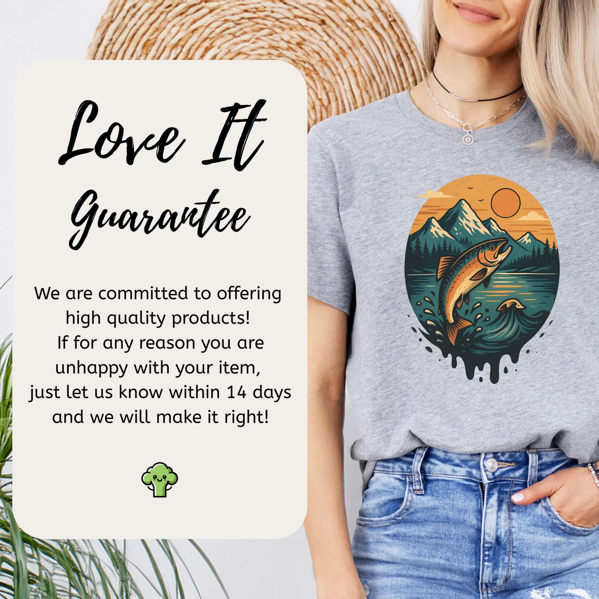 Jumping Salmon Alaskan Spillover T-Shirt – Colorful Hiking & Nature Shirt