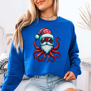 Santa Kraken Sweatshirt – Funny Octopus Christmas Sea Life Style