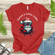 Santa’s Little Lady T-Shirt – Funny Ladybug Christmas Bug Tee