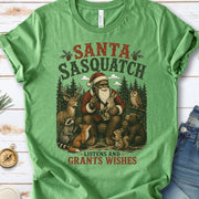 Santa Sasquatch Listens and Grants Wishes Christmas Bigfoot T-Shirt