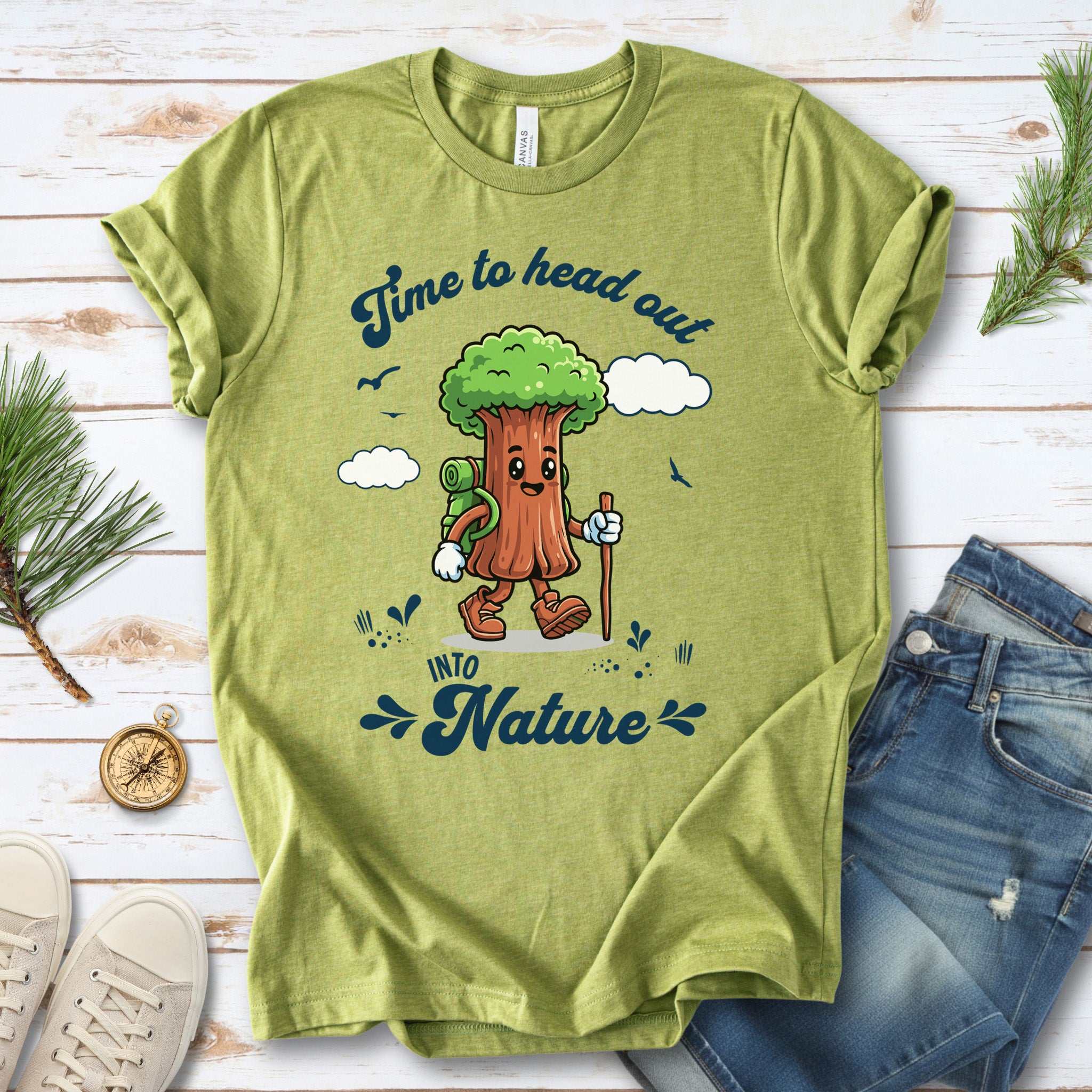 Sequoia Nature Hiker T-Shirt – Cute Tree Explorer Adventure Tee