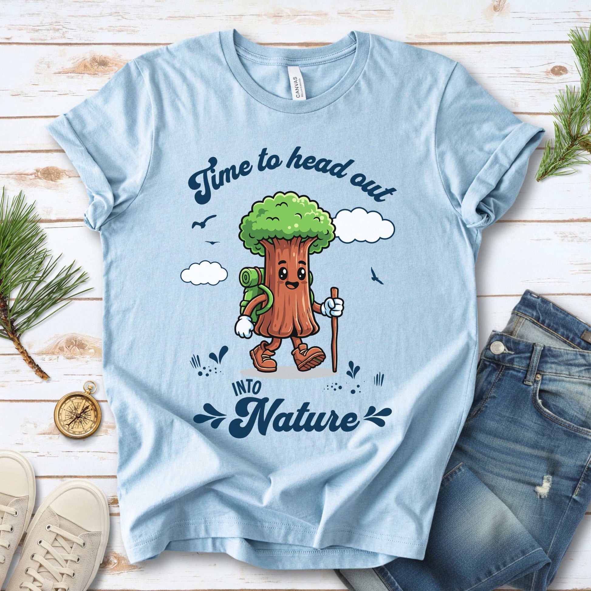 Sequoia Nature Hiker T-Shirt – Cute Tree Explorer Adventure Tee