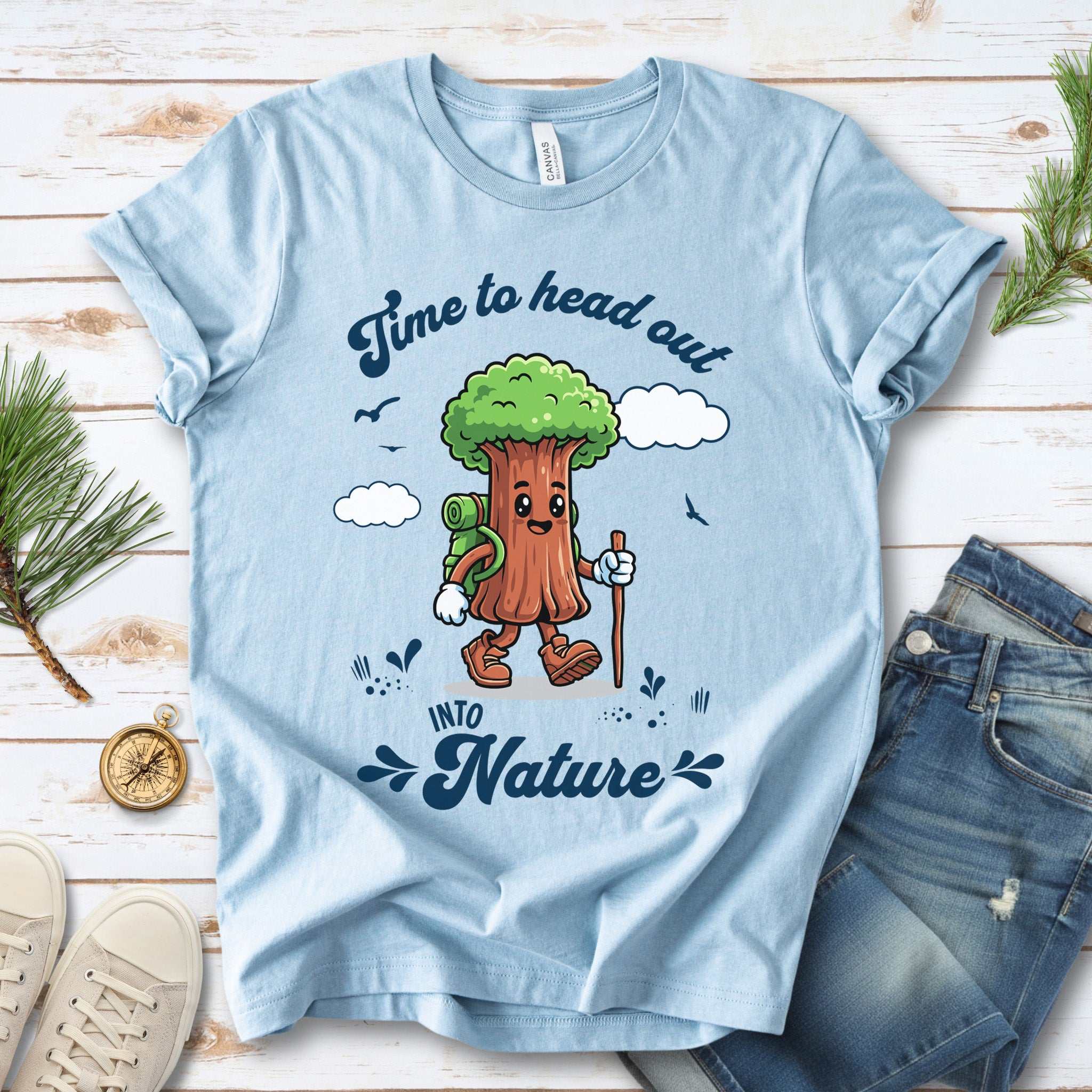 Sequoia Nature Hiker T-Shirt – Cute Tree Explorer Adventure Tee