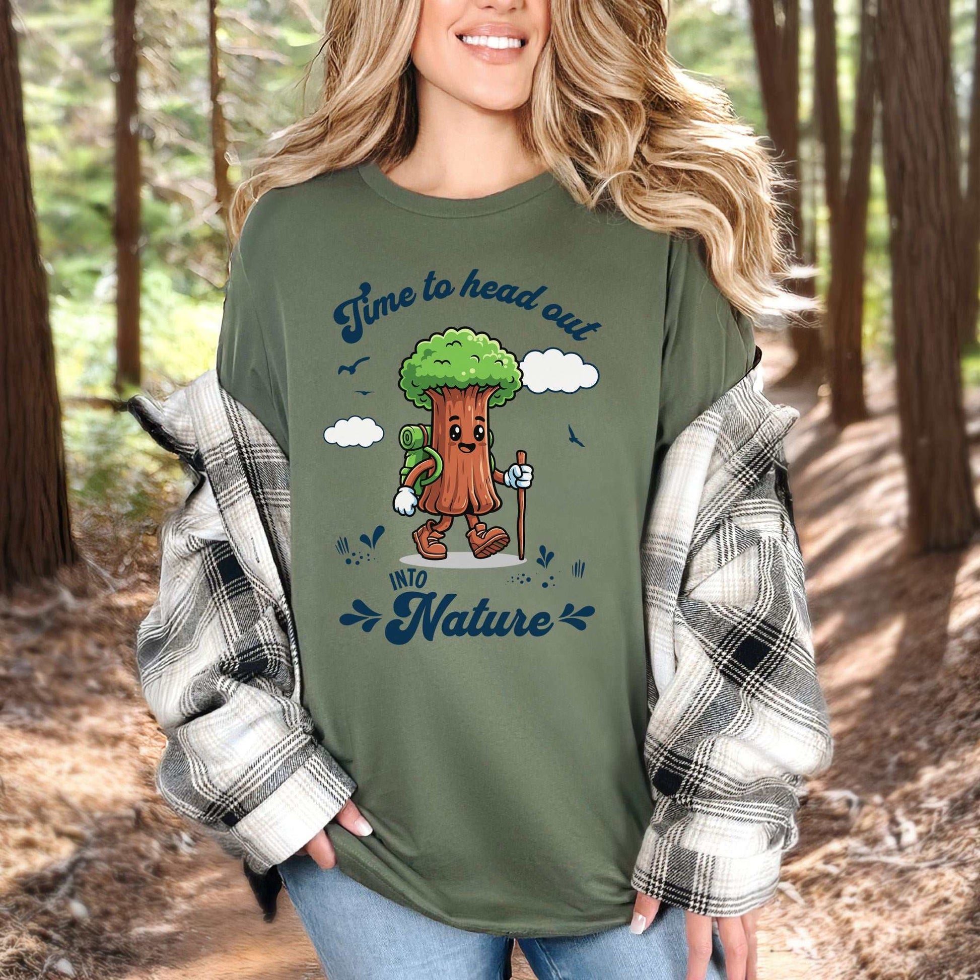 Sequoia Nature Hiker T-Shirt – Cute Tree Explorer Adventure Tee