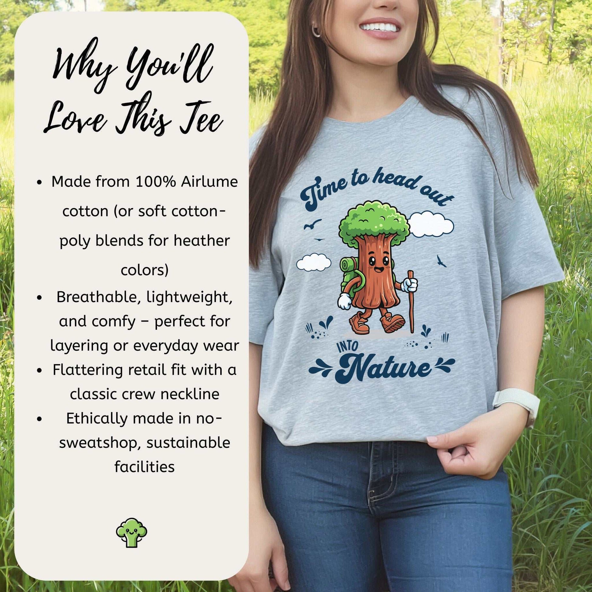 Sequoia Nature Hiker T-Shirt – Cute Tree Explorer Adventure Tee