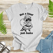 Shadow Santa Raccoon T-Shirt – Funny Feral Christmas Gift Tee