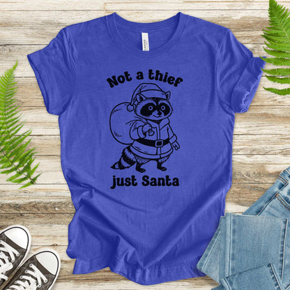 Shadow Santa Raccoon T-Shirt – Funny Feral Christmas Gift Tee