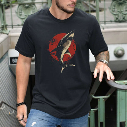 Shark T-Shirt – Japanese Style Ocean Graphic Tee
