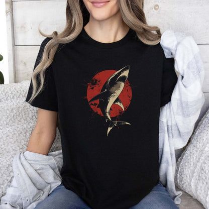Shark T-Shirt – Japanese Style Ocean Graphic Tee