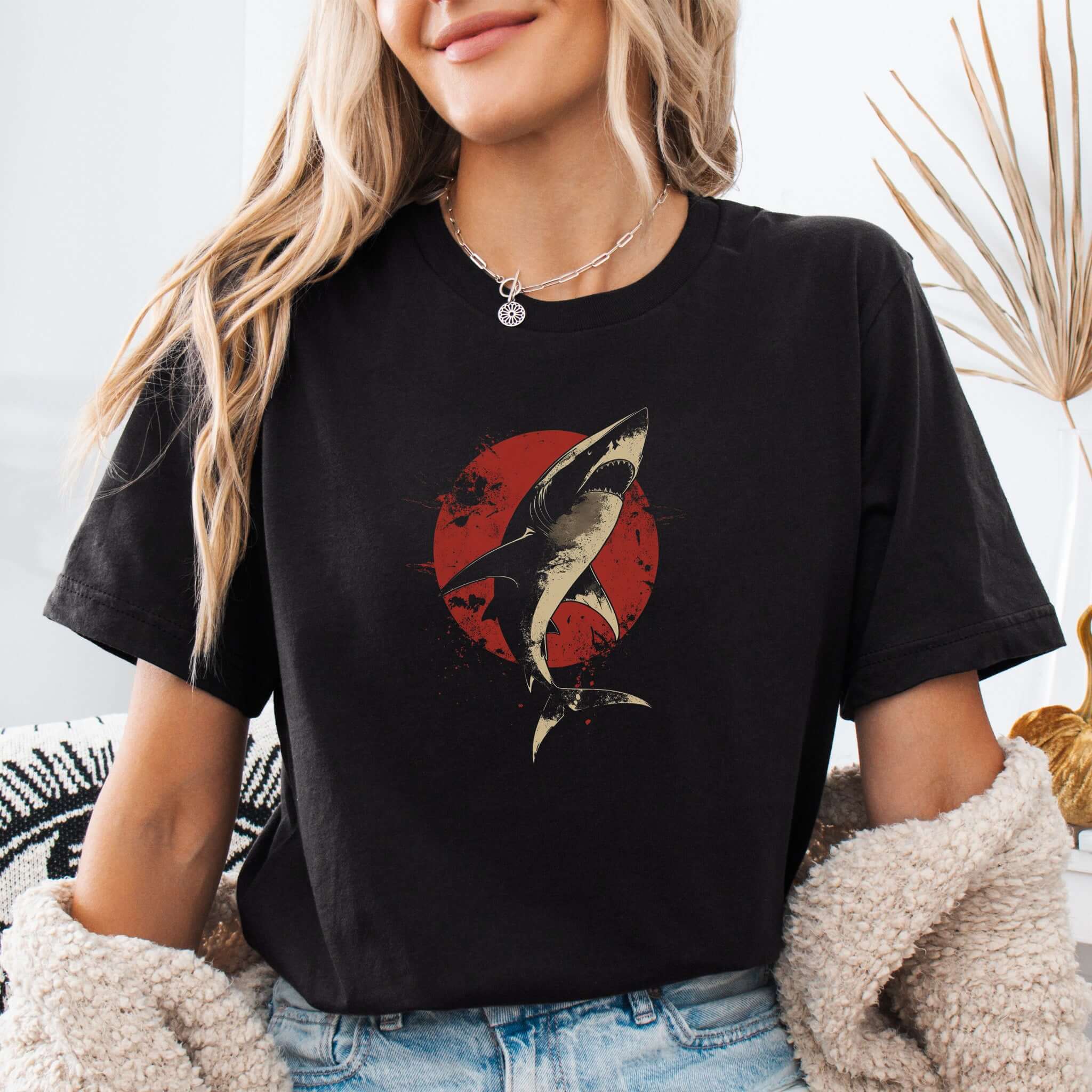 Shark T-Shirt – Japanese Style Ocean Graphic Tee