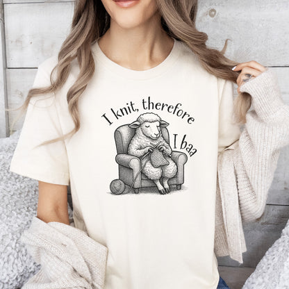 Knitting Sheep Philosophy T-Shirt – Funny Knitter Gift for Animal Lovers