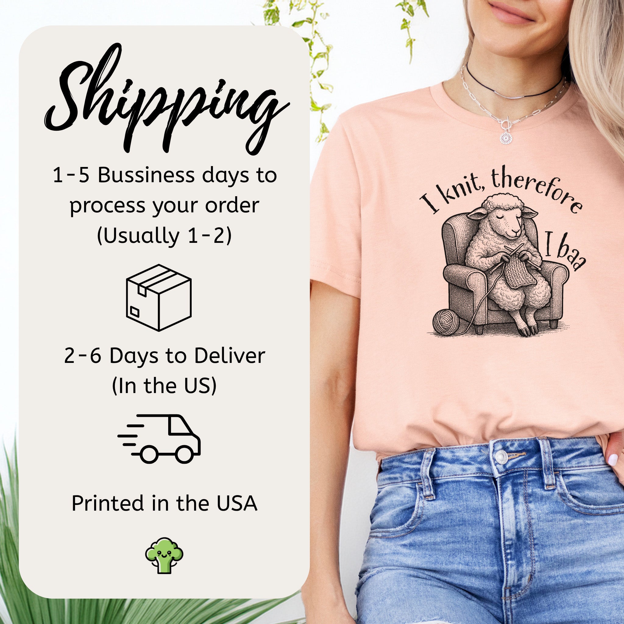 Knitting Sheep Philosophy T-Shirt – Funny Knitter Gift for Animal Lovers