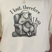 Knitting Sheep Philosophy T-Shirt – Funny Knitter Gift for Animal Lovers