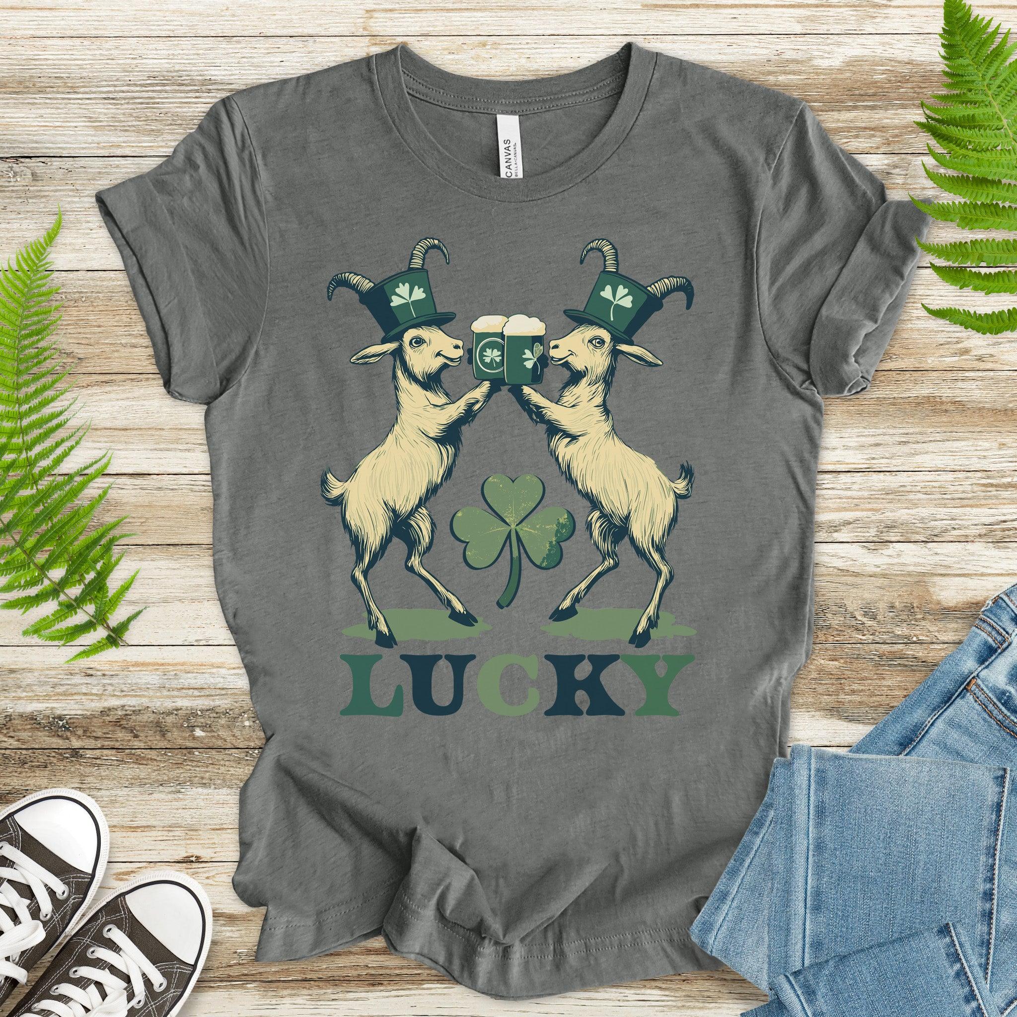 Shamrock & Roll: Goat Cheers St. Paddy’s T-Shirt - TShirtree