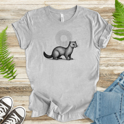 Holy Weasel Spirit Animal T-Shirt – Vintage Ferret & Forest Spirit Tee
