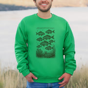Fish Sweatshirt Respect the Locals Retro –  Ocean Life Gift