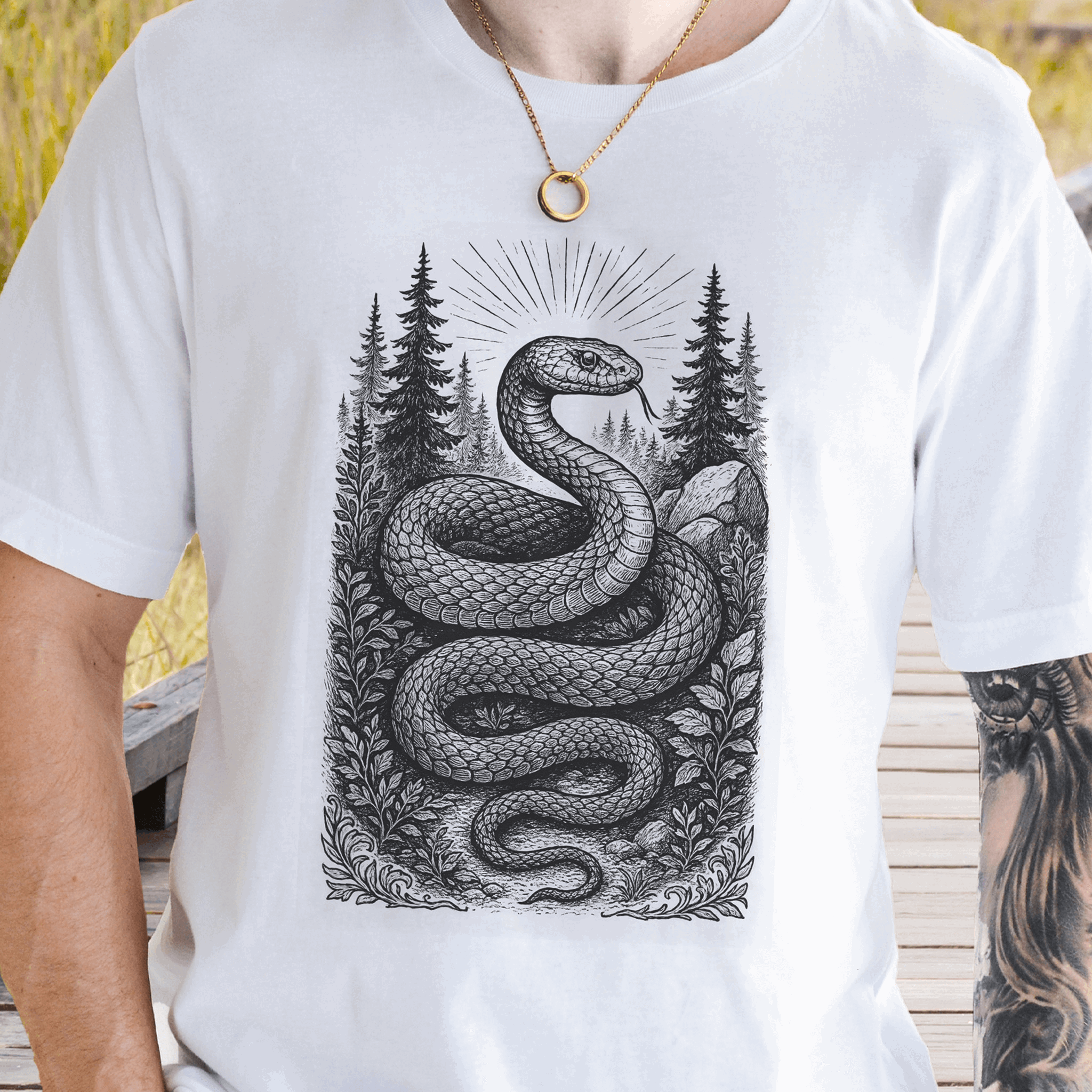Serpent Wisdom – Snake Spirit Animal T-Shirt