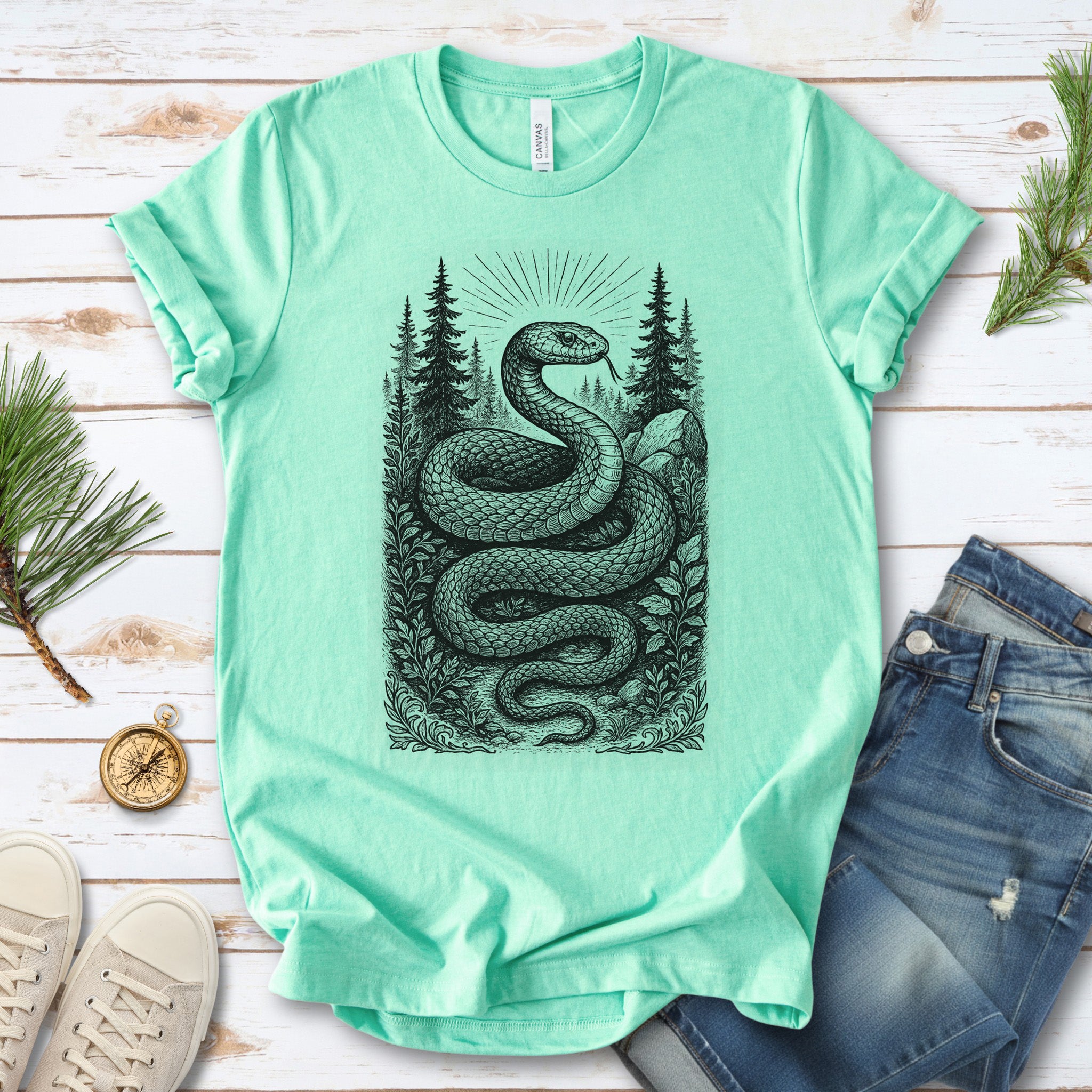 Serpent Wisdom – Snake Spirit Animal T-Shirt