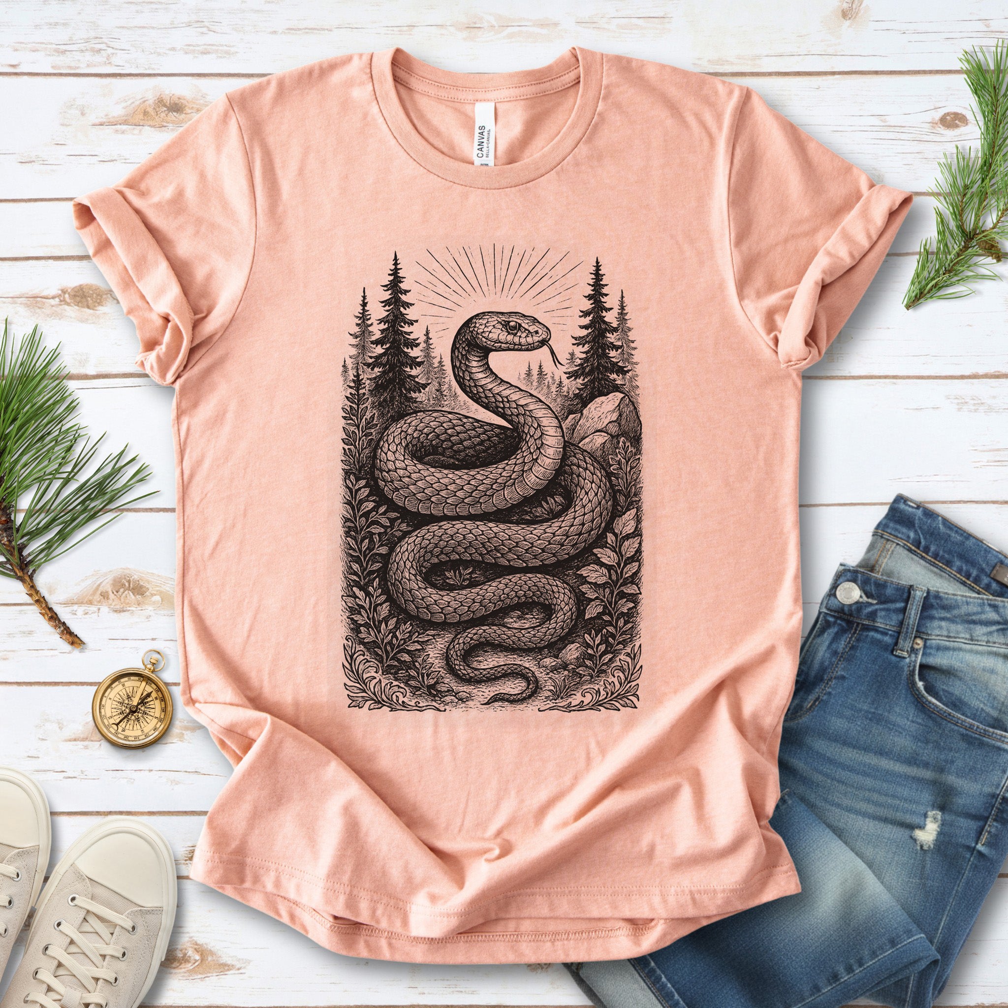 Serpent Wisdom – Snake Spirit Animal T-Shirt