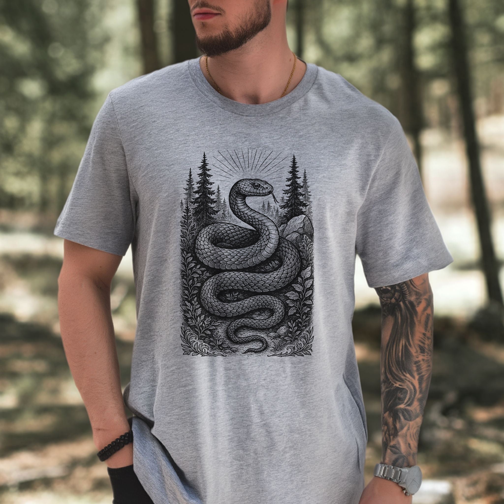 Serpent Wisdom – Snake Spirit Animal T-Shirt