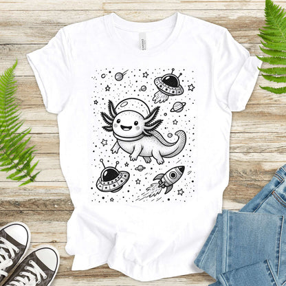 Space Axolotl Adventure T-Shirt