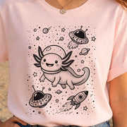 Space Axolotl Adventure T-Shirt