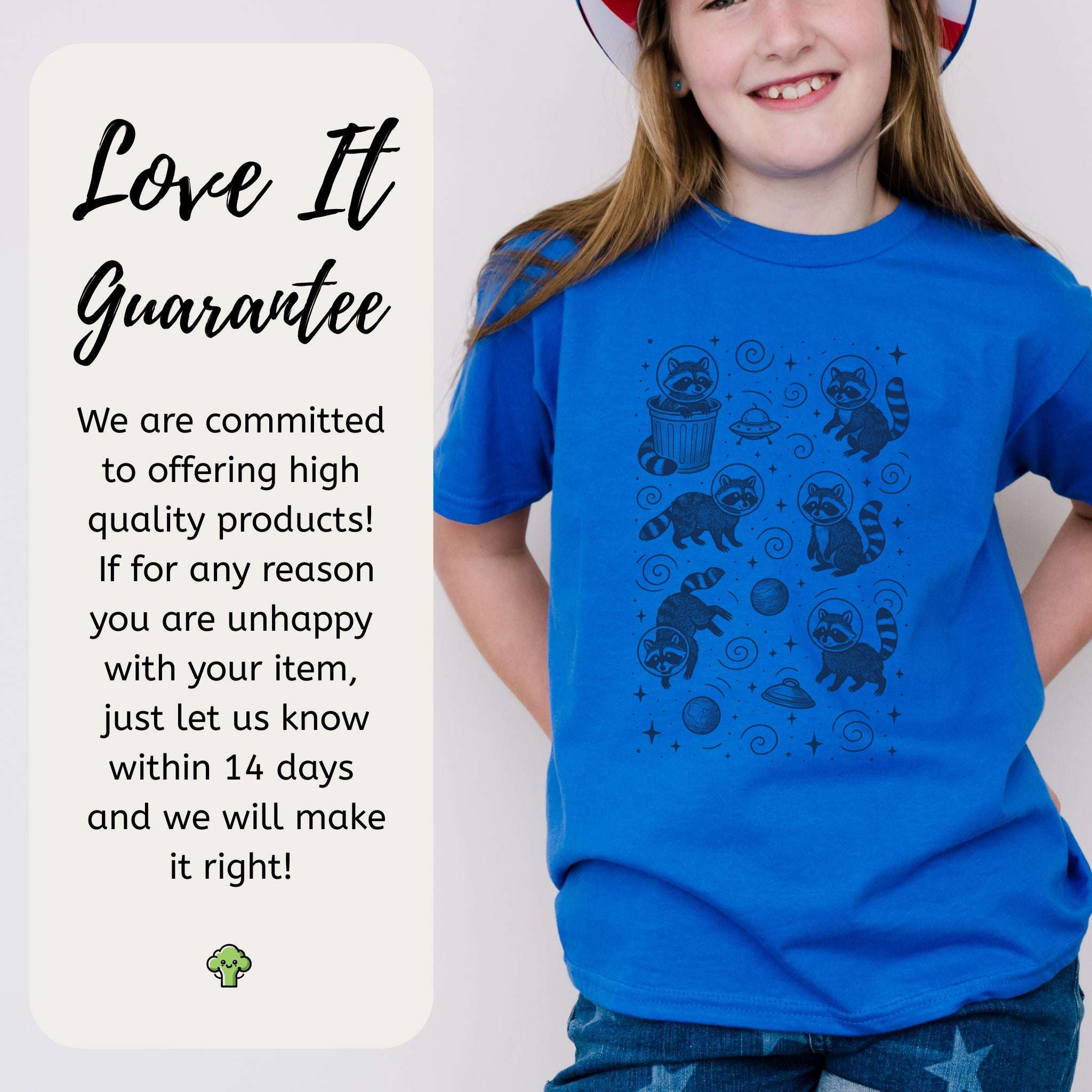 Space Raccoons Adventure – Intergalactic Mischief Youth Tee