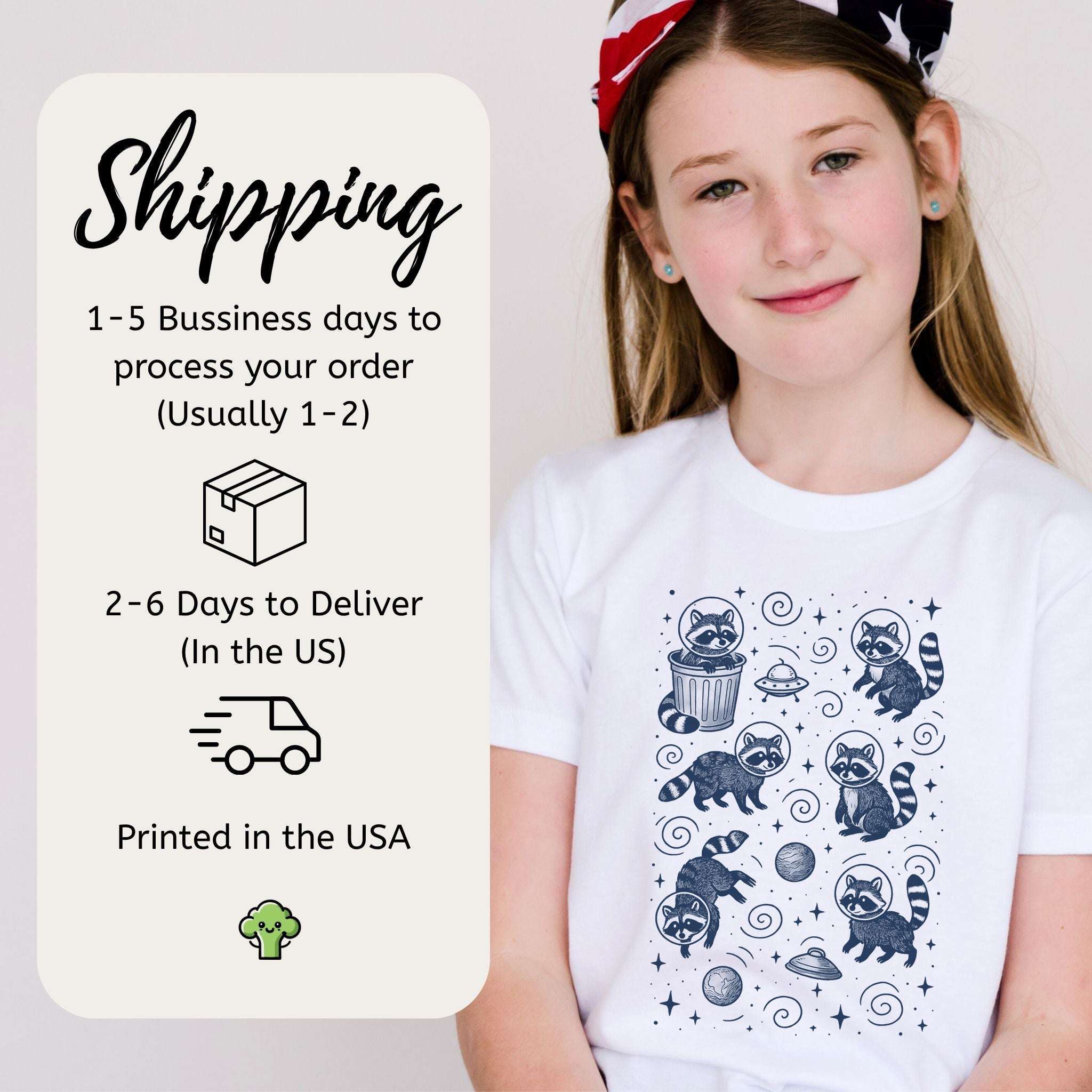 Space Raccoons Adventure – Intergalactic Mischief Youth Tee