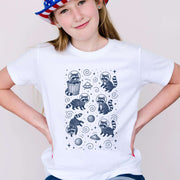 Space Raccoons Adventure – Intergalactic Mischief Youth Tee