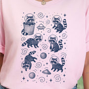 Space Raccoons Adventure Funny T-Shirt