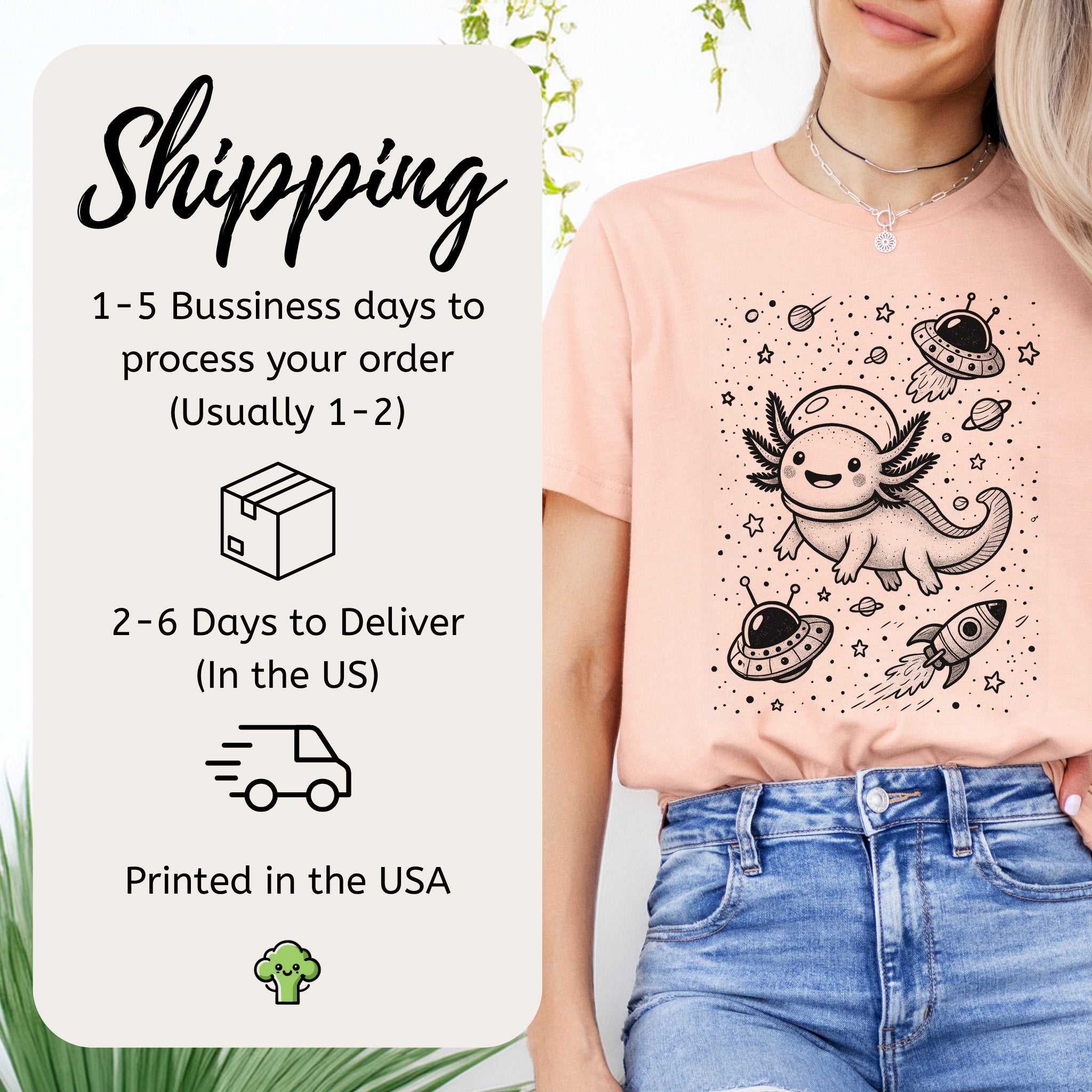 Space Axolotl Adventure T-Shirt