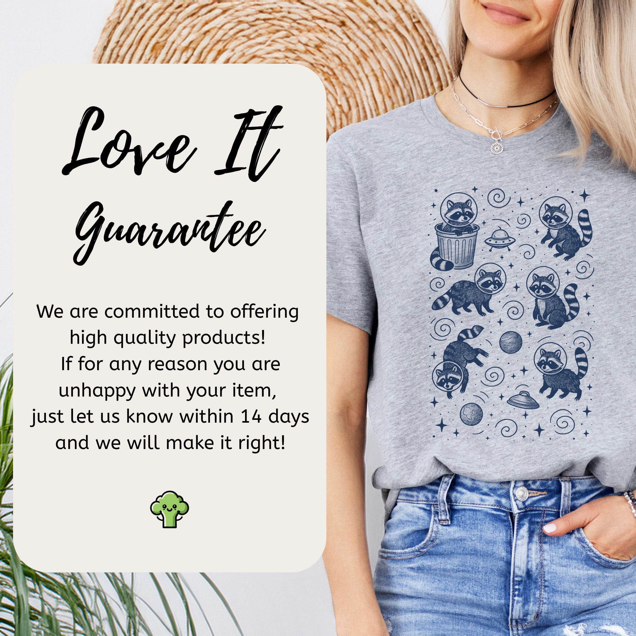 Space Raccoons Adventure Funny T-Shirt