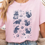 Space Raccoons Adventure Funny T-Shirt