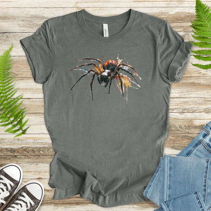 Watercolor Spider T-Shirt – Bold Gothic Nature Lover Tee