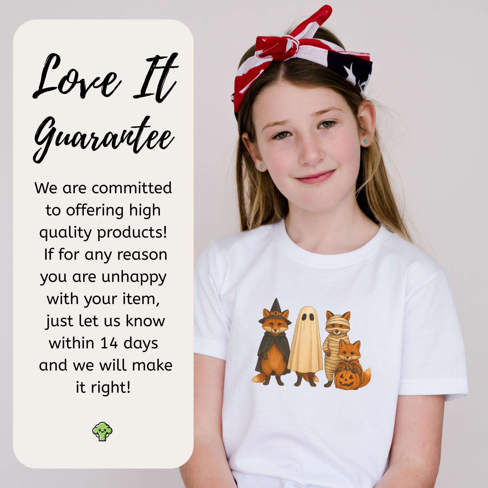 Spooky Fox Squad Youth T-Shirt – Woodland Halloween Costume Crew